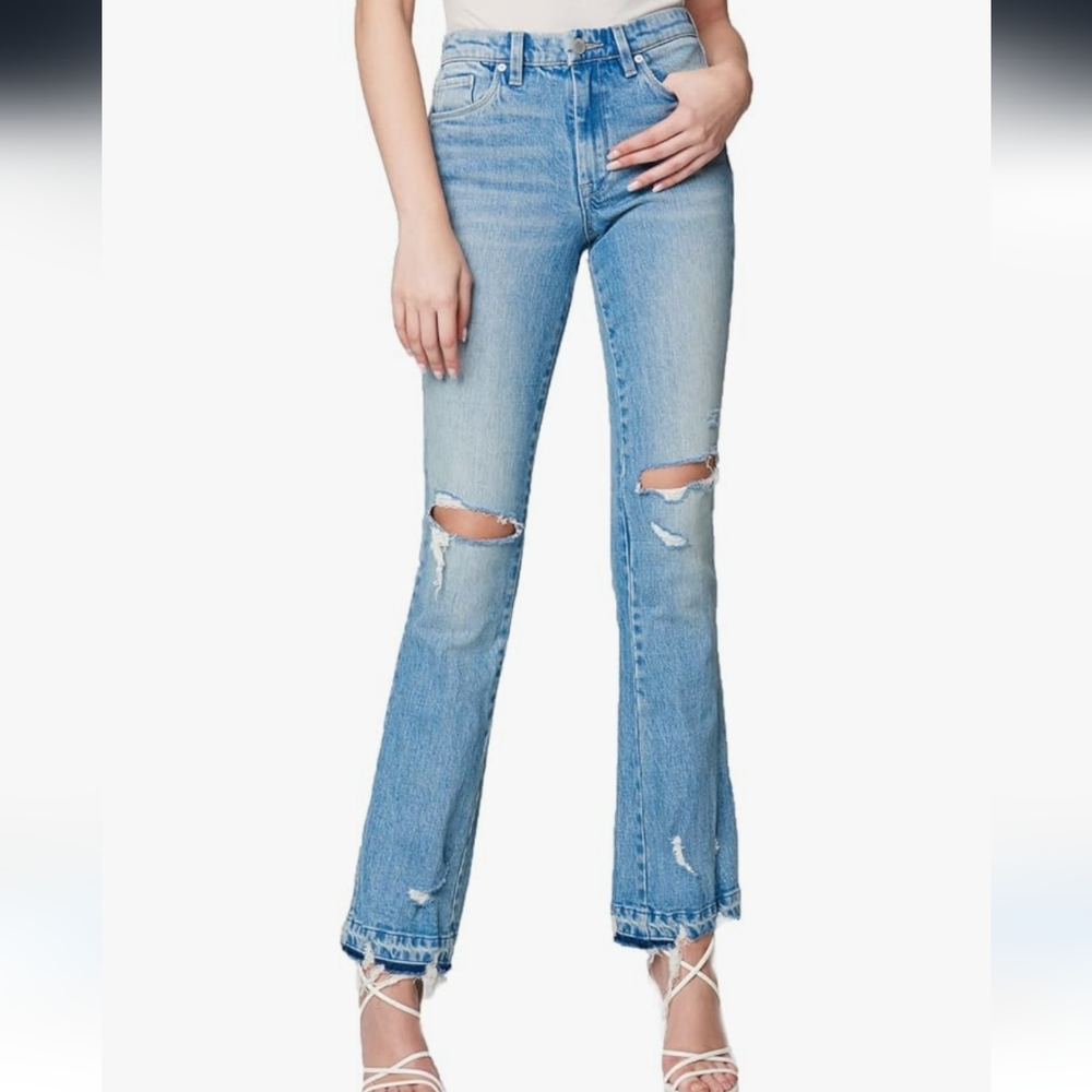 [BLANKNYC] Womens Luxury C High Rise Mini Boot Cut Five Pocket Jeans NEW SZ 26!